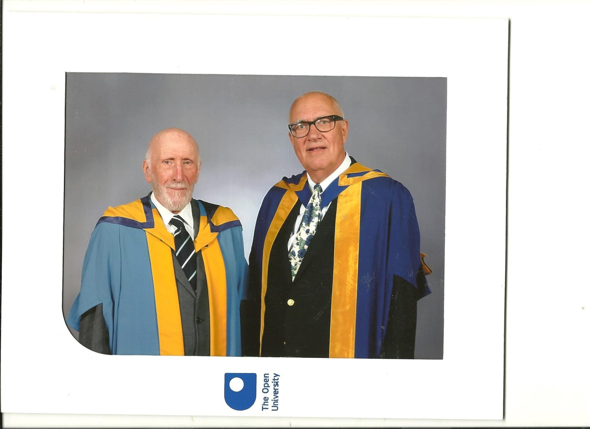 Honorary degree 9-9-18 with  Allan Cochrane