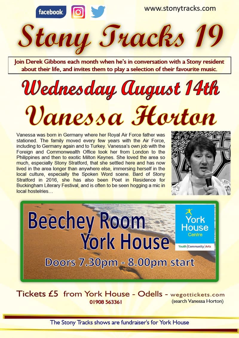 Stony Tracks 19 - August 14th - Vanessa Horton