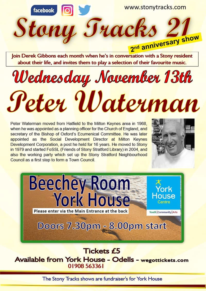 Stony Tracks 21 - Nov 13th - Peter Waterman
