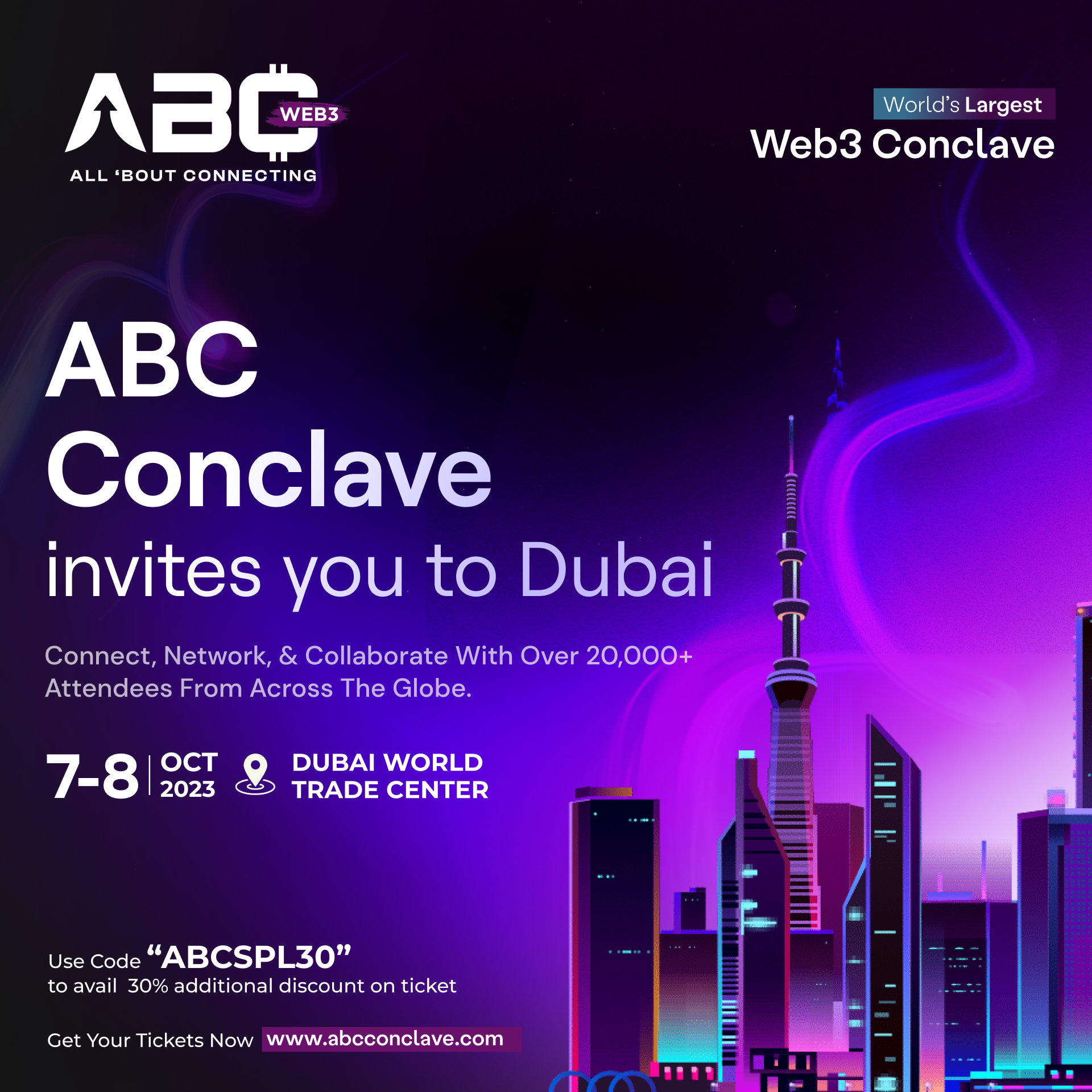 Dubai to Witness the World’s Largest Web3 Conference: ABC Conclave to Unite Global Web3 Pioneers in Dubai World Trade Centre