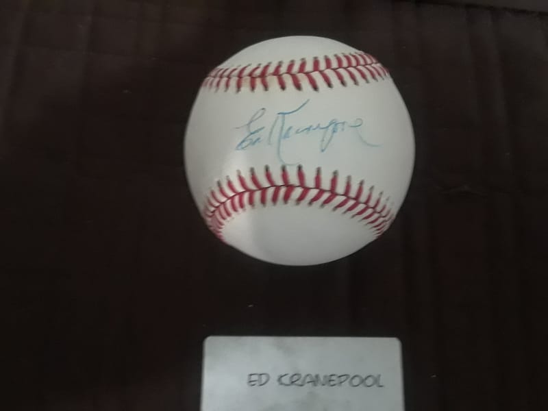 ED KRANEPOOL AUTOGRAPH SIGNED BASEBALL NEW YORK METS Mr Met 1962-79