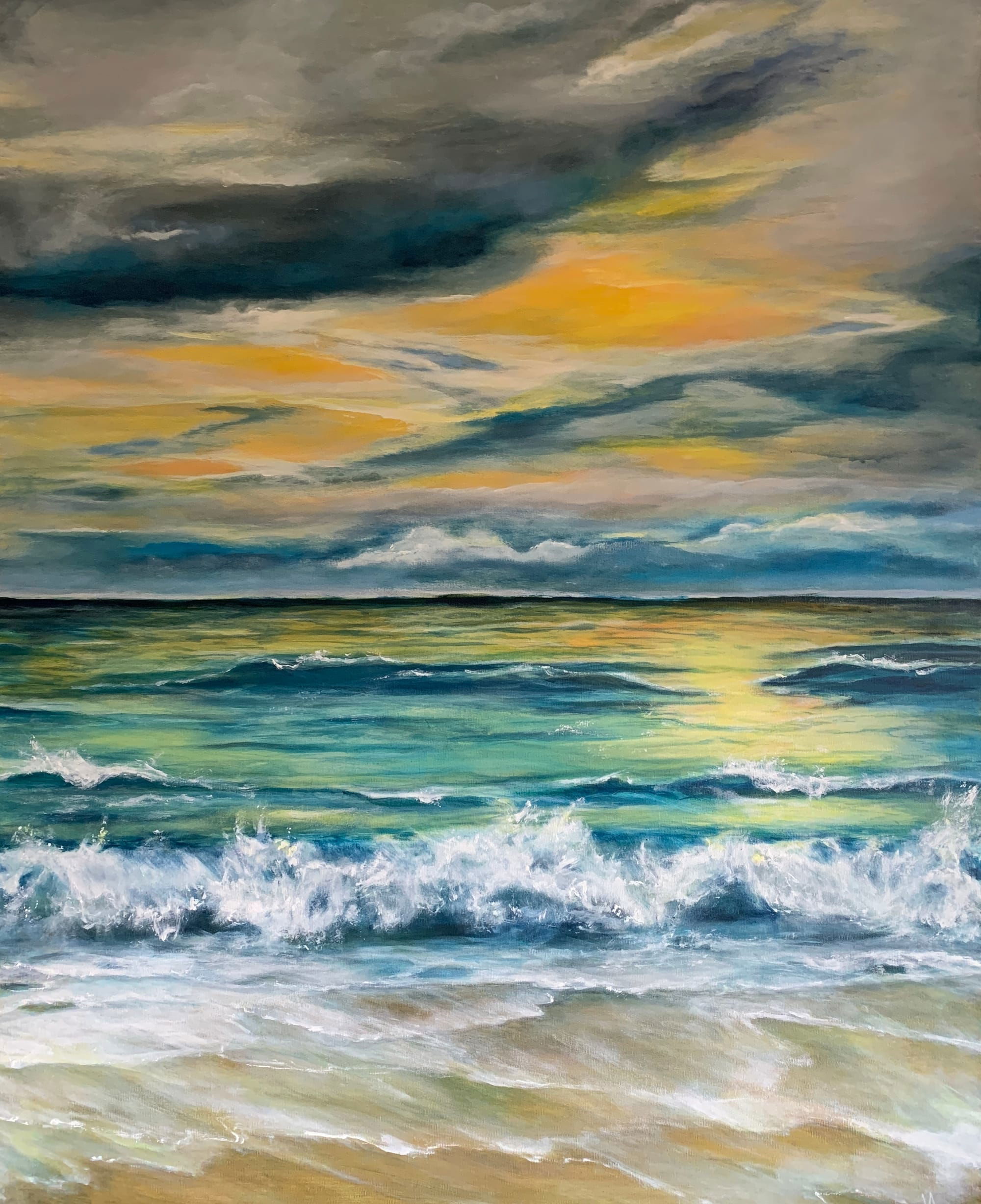 The surf of the sea 90 x 130