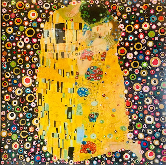 Hommage a Klimt 100x100cm Vendu/Sold
