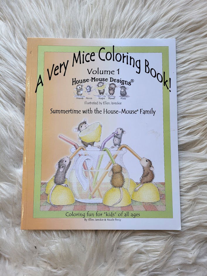 A Very Mice Coloring Book! Vol 1 Summertime with the HouseMouse