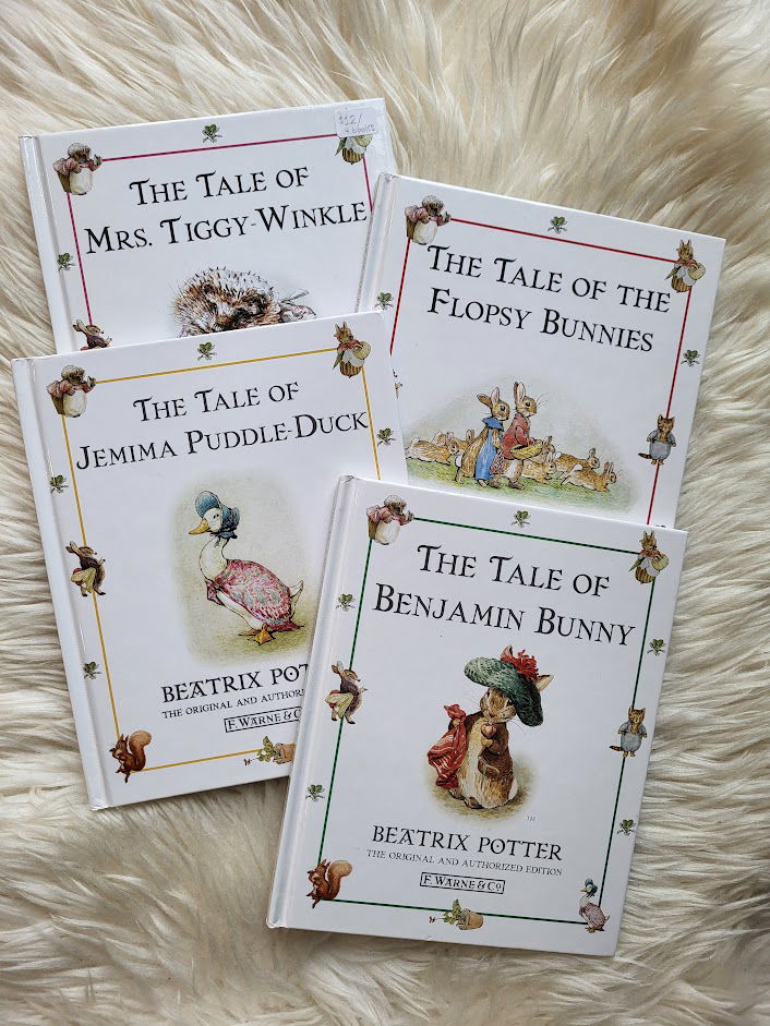 Set of 4 Beatrix Potter books Ex Libris