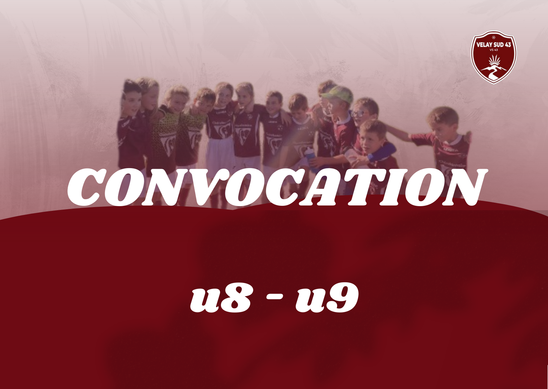 CONVOCATION U8 - U9
