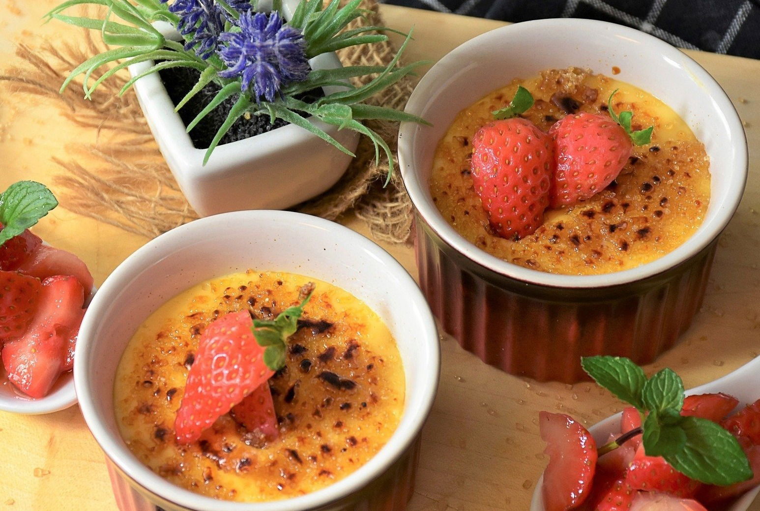 Crème brûlée au safran - La Safranière des Cévennes