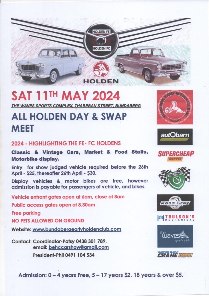 ALL HOLDEN DAY & SWAP