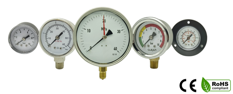 TPG02 Bourdon Industrial Pressure Gauge