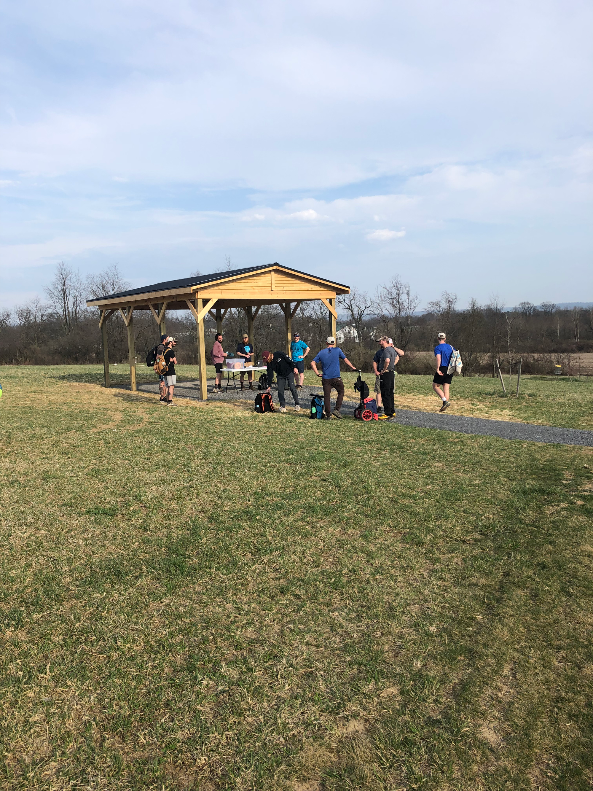 Disc golf league meetup