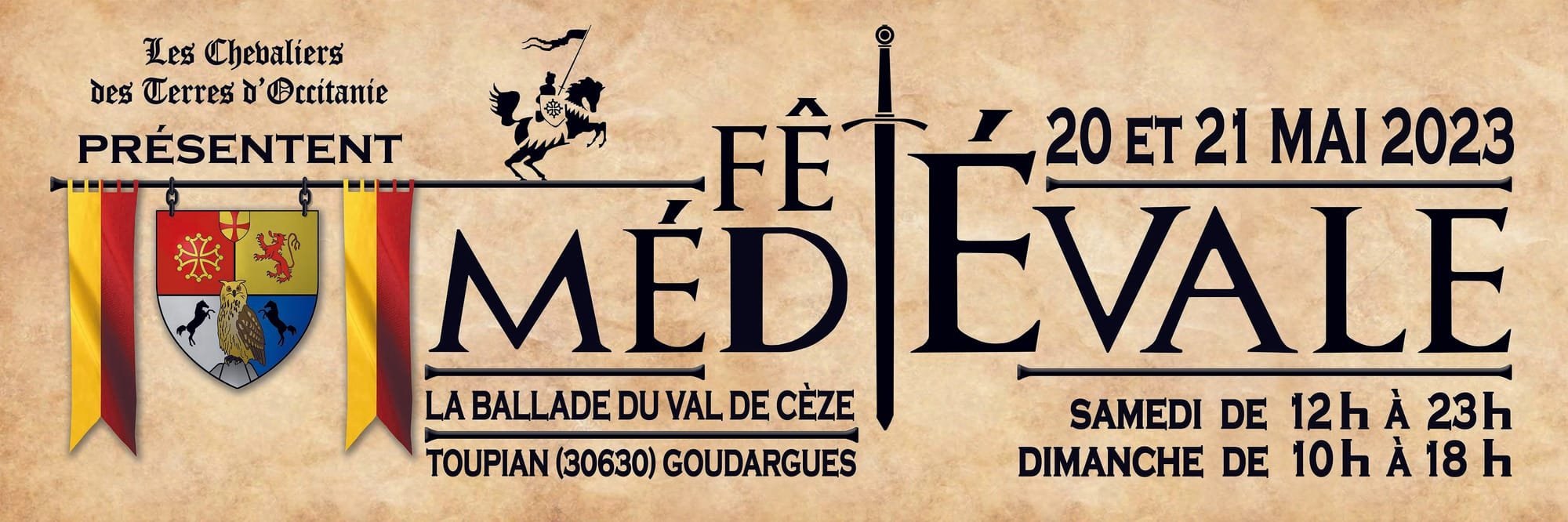 Alban de Valborne sera présent la  Fête Médiévale La Ballade de Val de Cèze à Goudargues (30630)