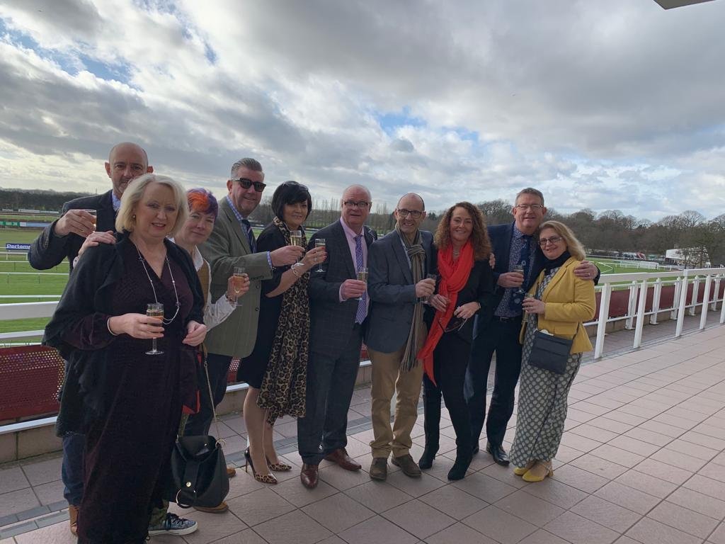 Dave & Ray with Friends at Haydock Races 2019