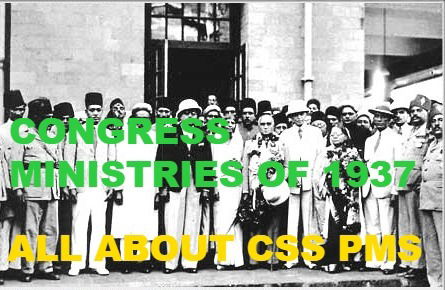 Congress Ministries of 1937