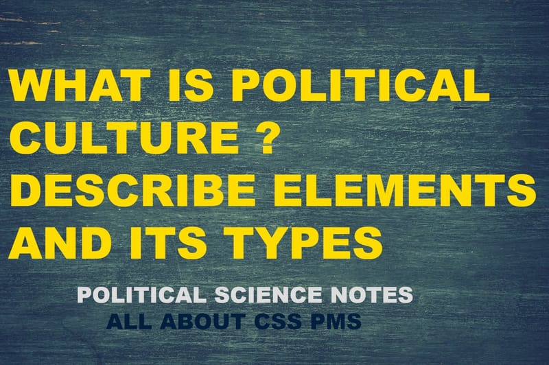 What Is Political Culture Simple Definition