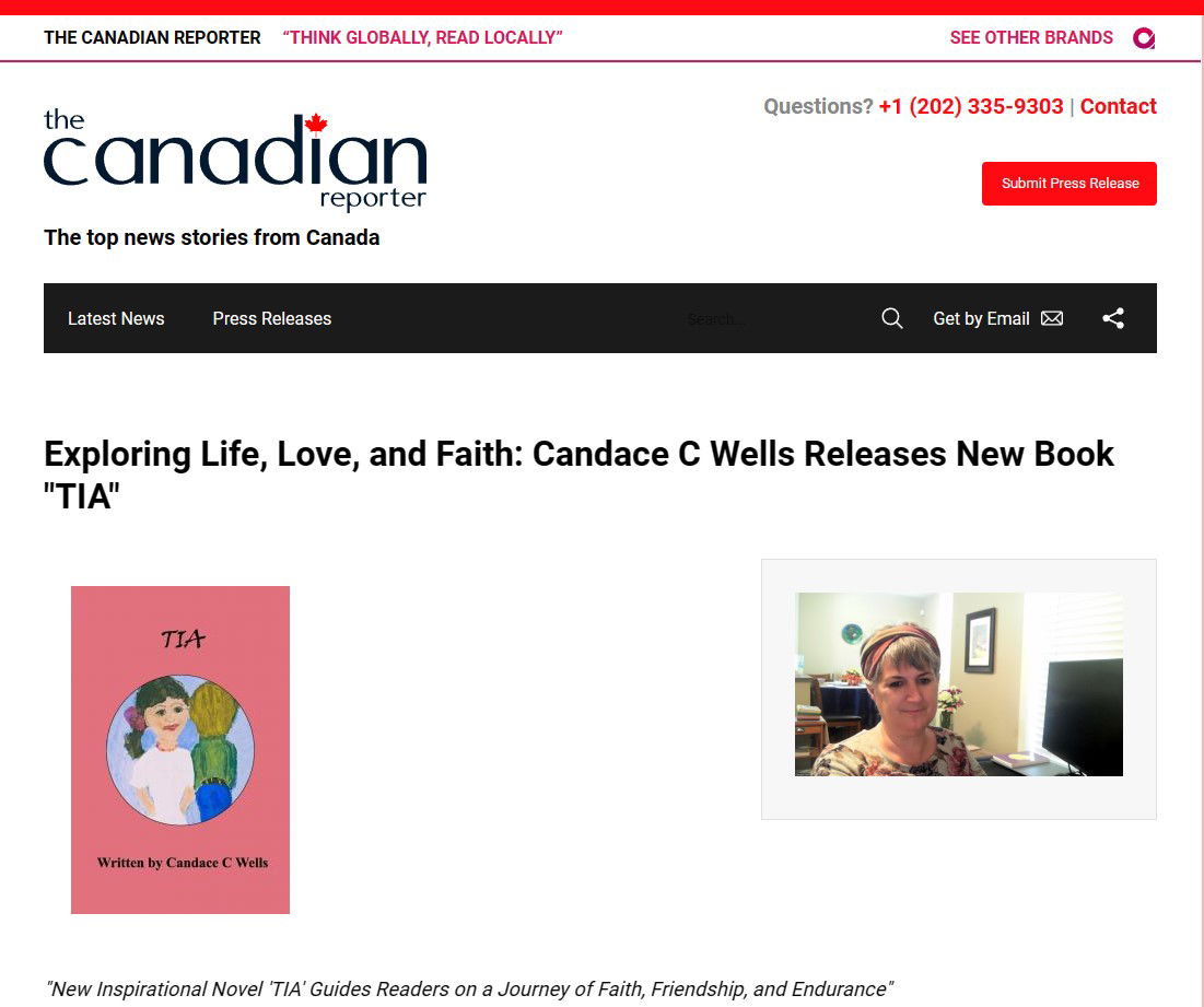 Candace C Wells   the Canadian Reporter