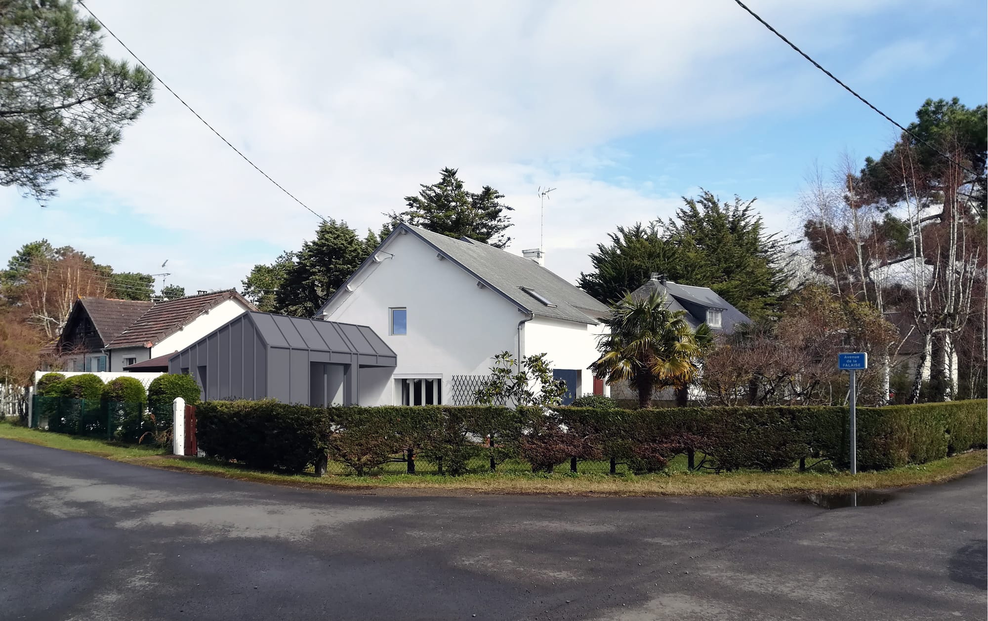 EXTENSION OSSATURE METALLIQUE ET ZINC D'UNE MAISON DE VACANCES - JULLOUVILLE 50610