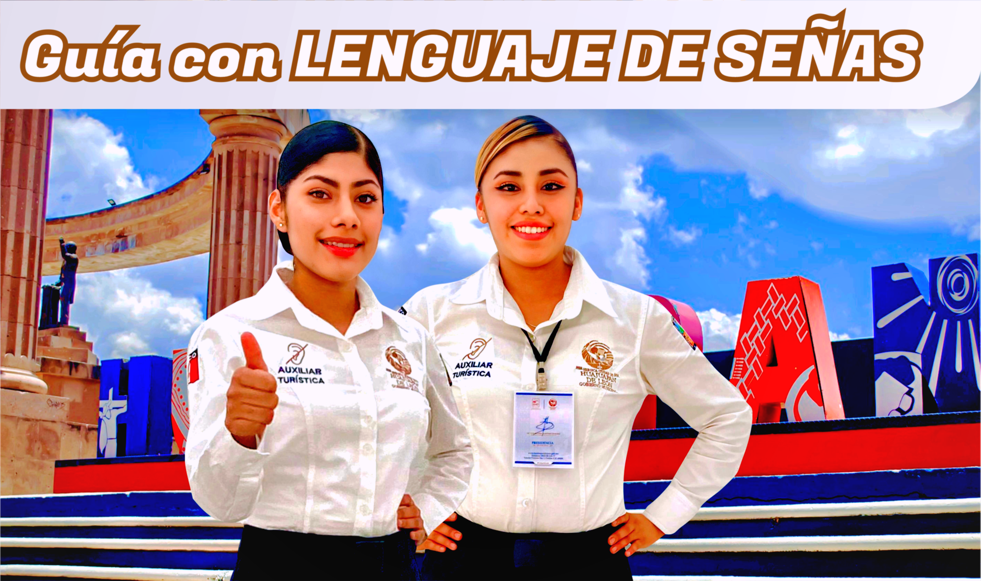 GUÍA CON LENGUAJE DE SEÑAS.