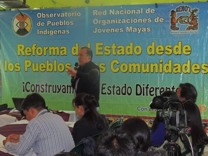 Encuentros realizados en el 2013 y 2014 para la construcción de la agenda para la reforma del estado desde los pueblos Indígenas y las comunidades