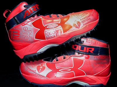 Tom Brady donated his cleats for NFL's 'My Cause, My Cleats'. Proceeds went to The Tom Martinez Goal Line Fund