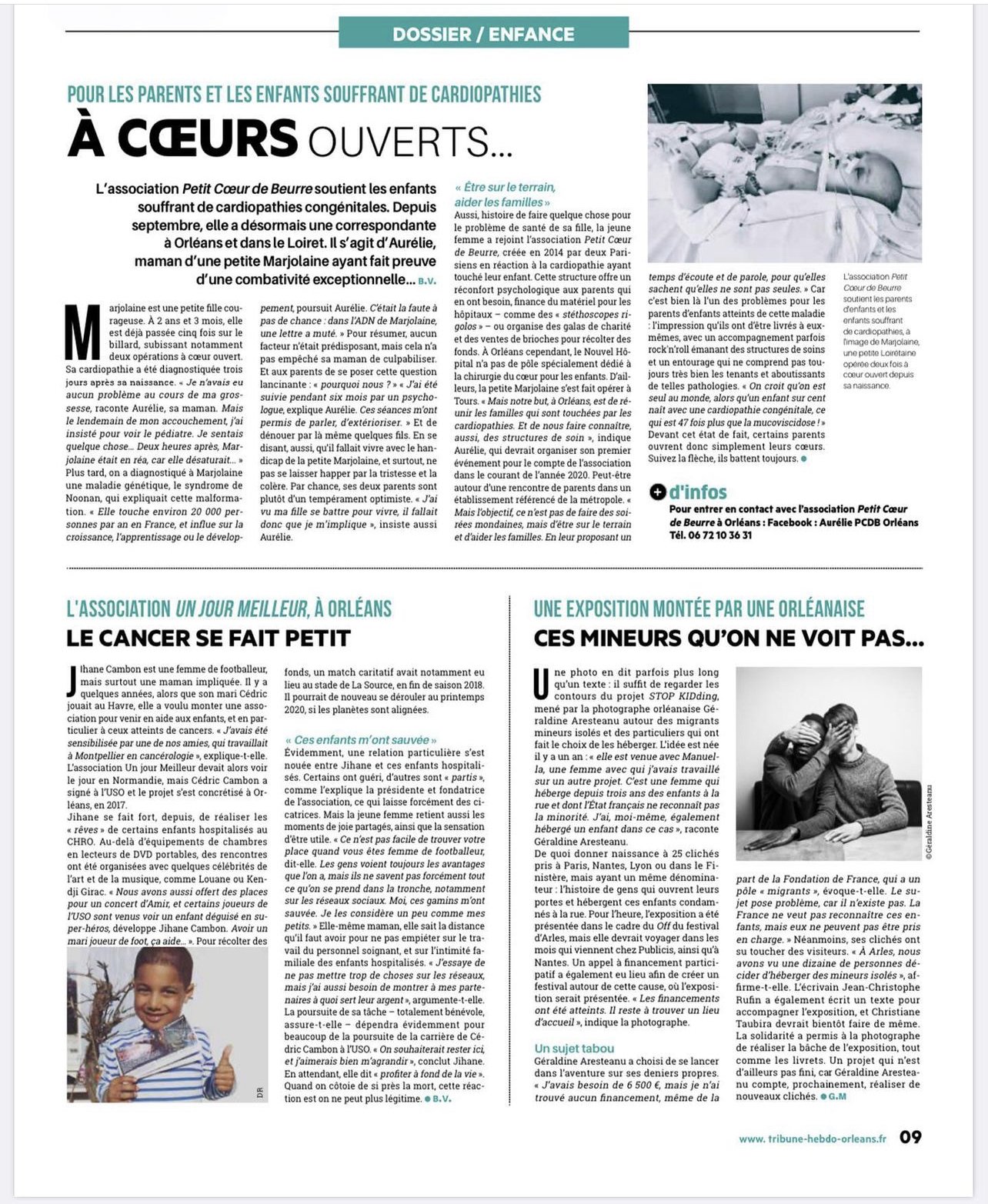 Article Tribune Hebdo Orléans 2019