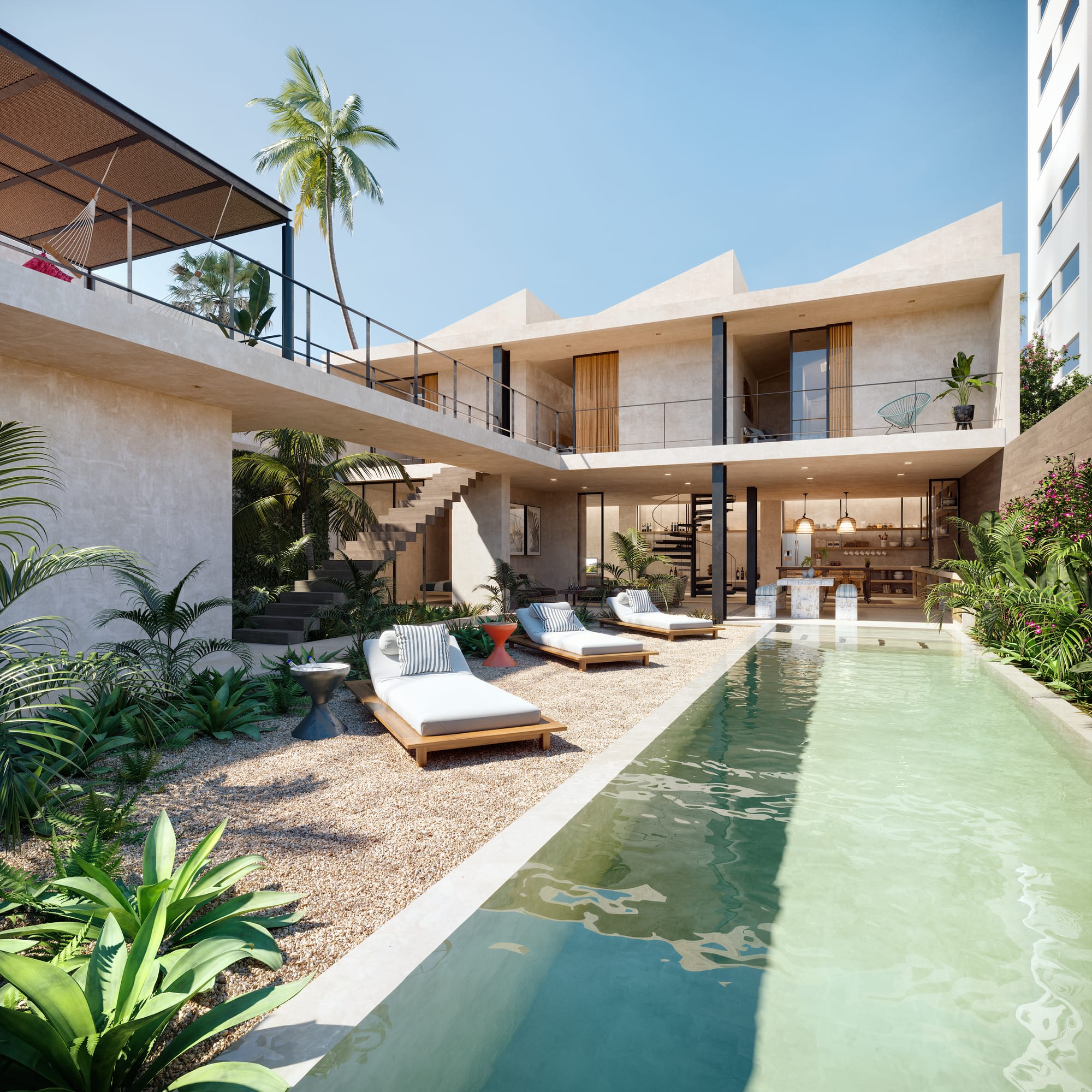 Pool Lounge Area Private Resort