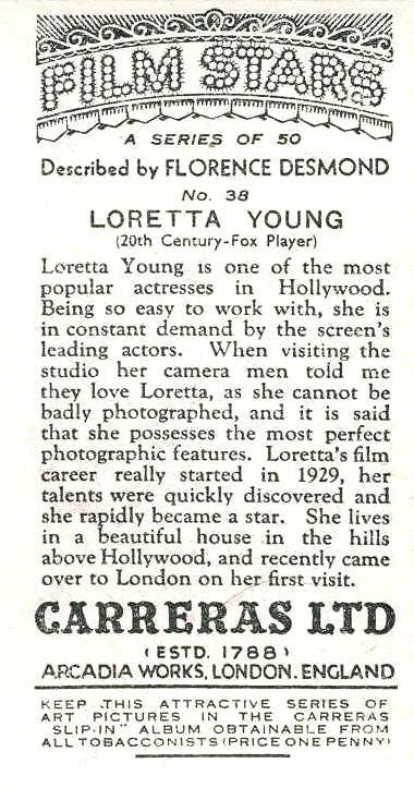 LORETTA YOUNG