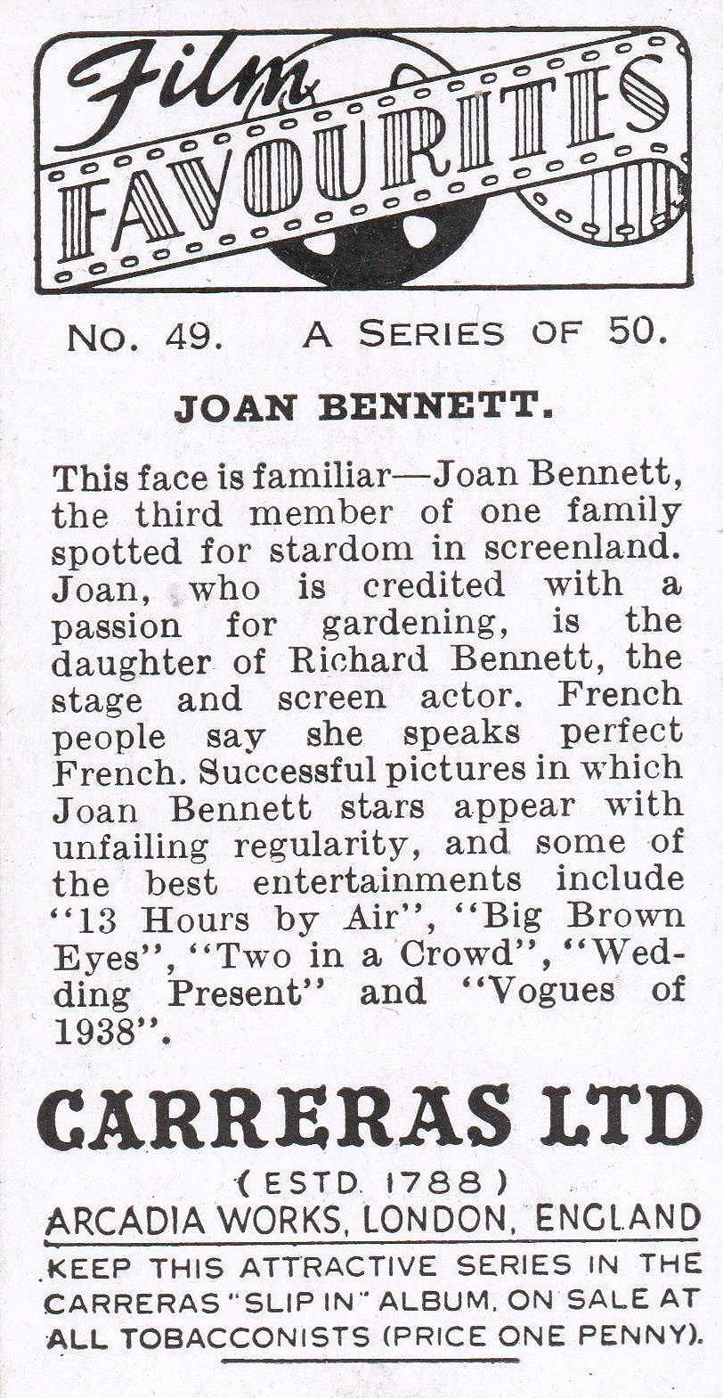 JOAN BENNETT