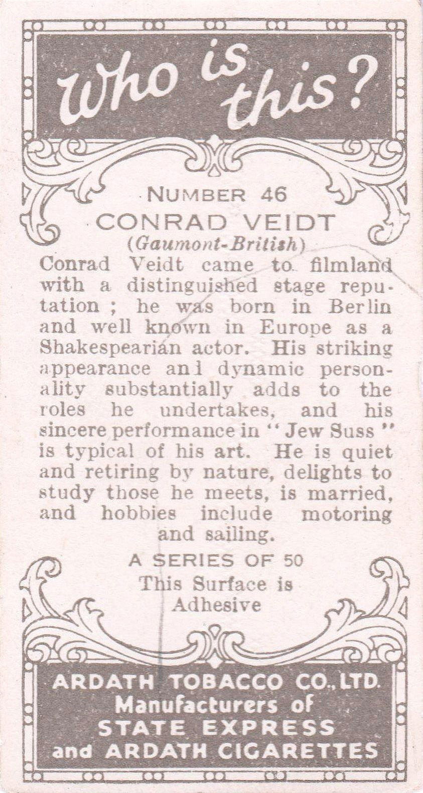 CONRAD VEIDT