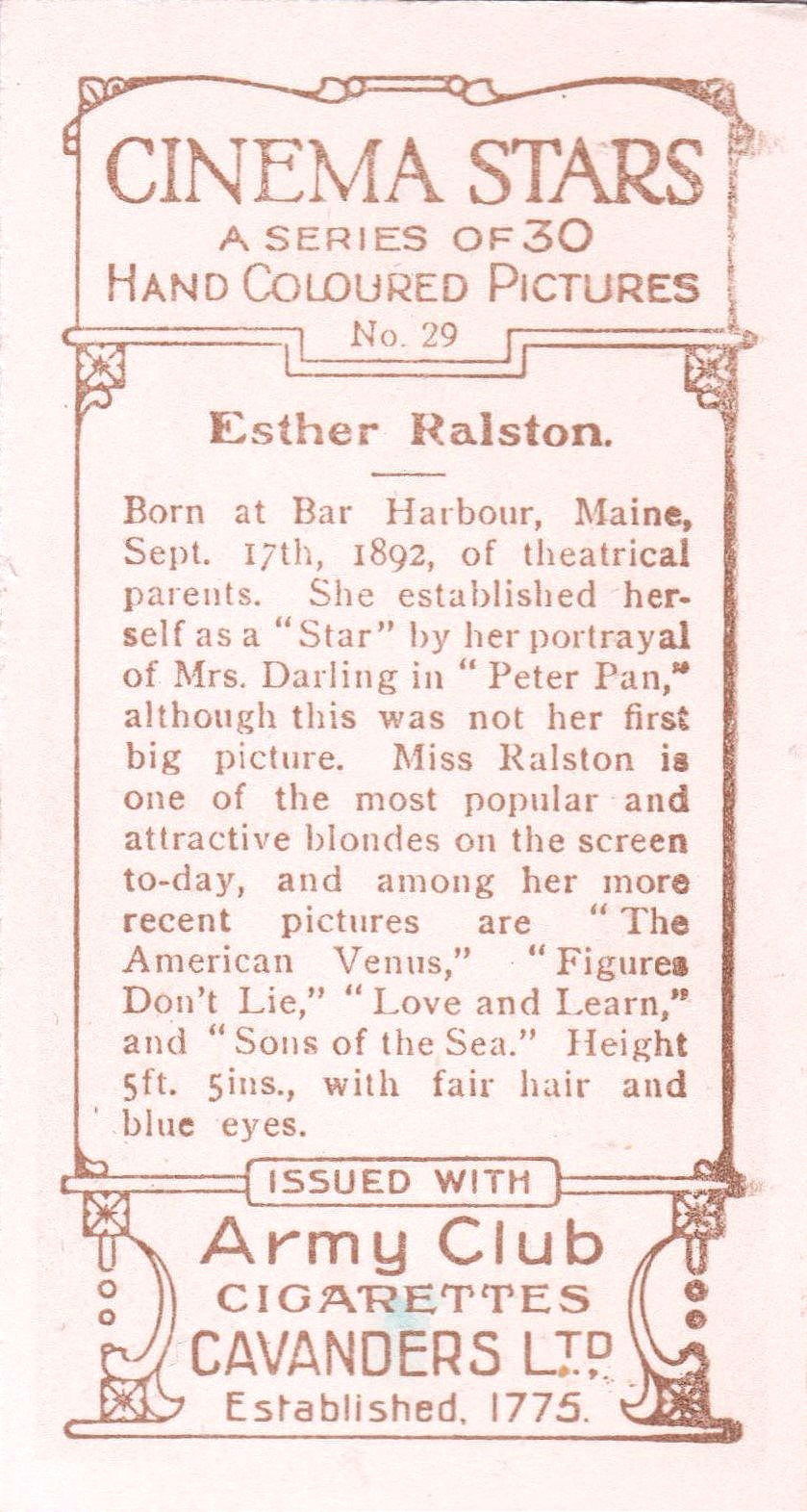 ESTHER RALSTON