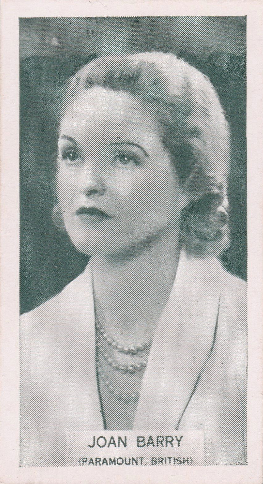 JOAN BARRY CINEMA & CIGARETTE CARDS