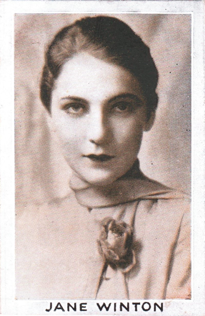 JANE WINTON A Universal Star. CINEMA & CIGARETTE CARDS