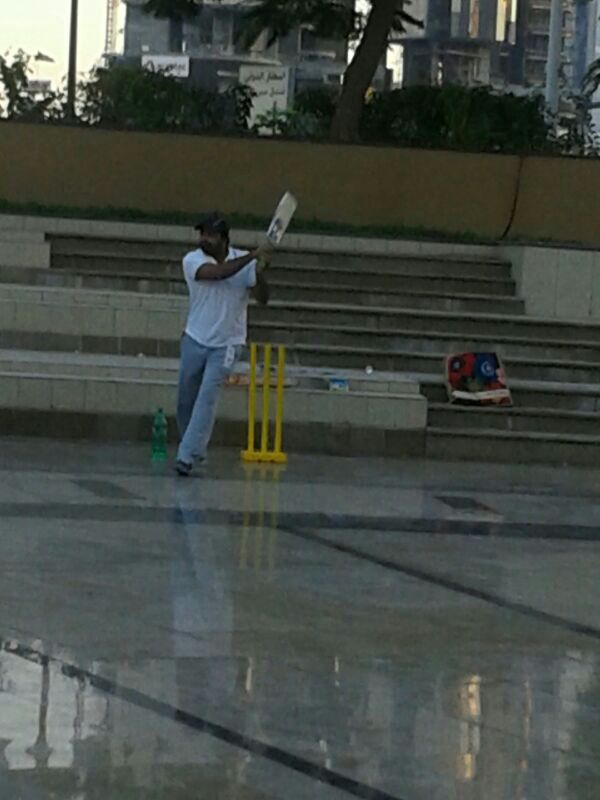 Playing Casual Cricket