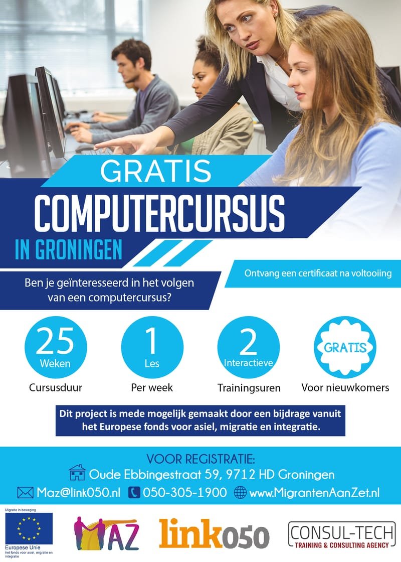 Free Computer Course in Groningen (ICDL) - Arabic