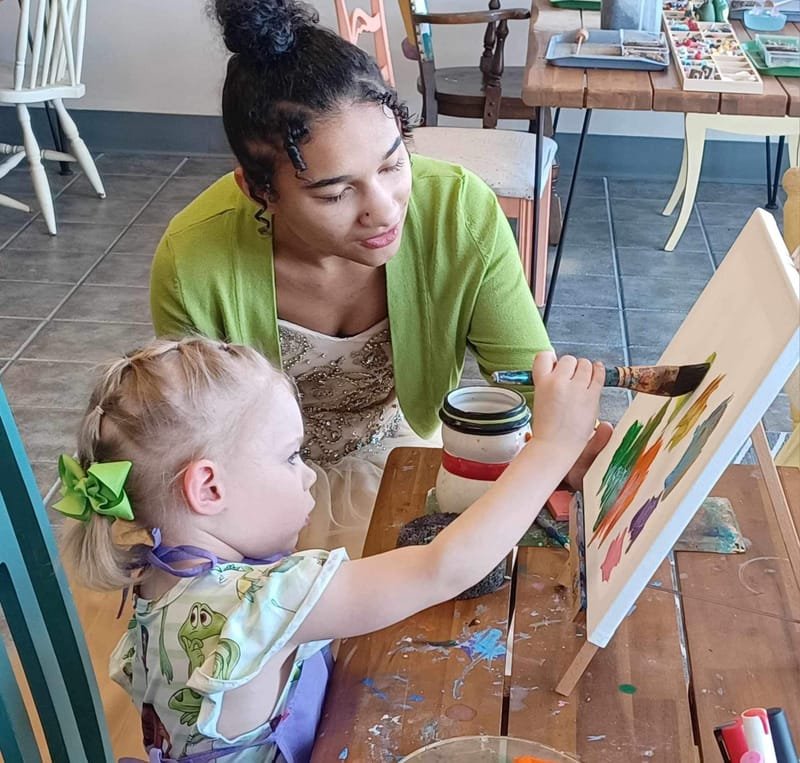 Paint with Princesses Birthday Parties