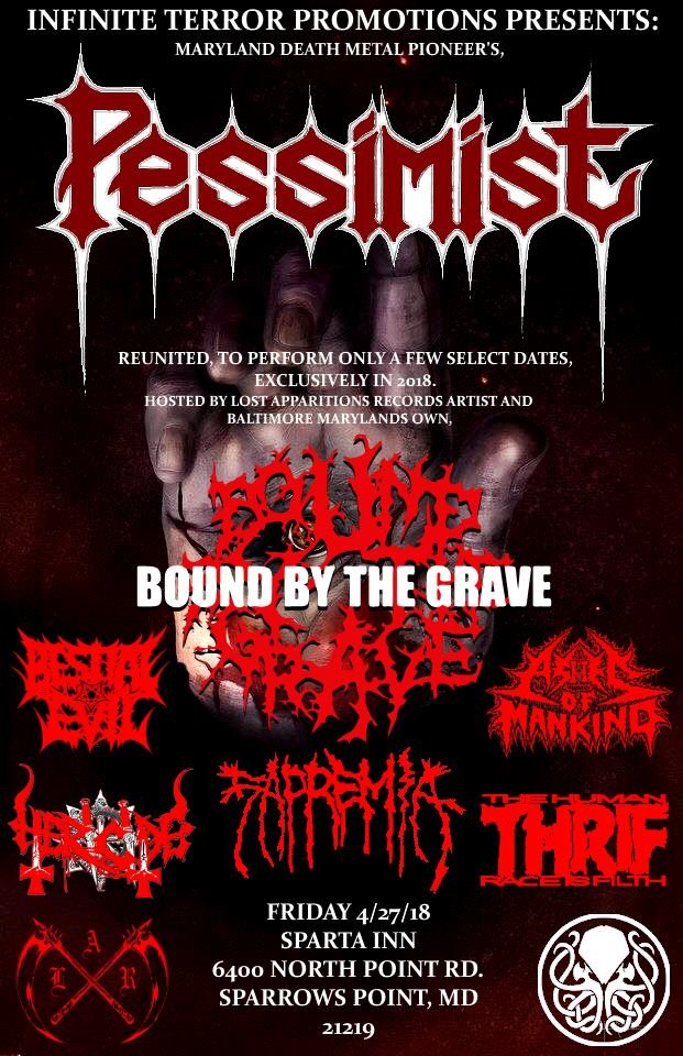 THRIF W/Pessimist.Bound By The Grave /Sapremia/more
