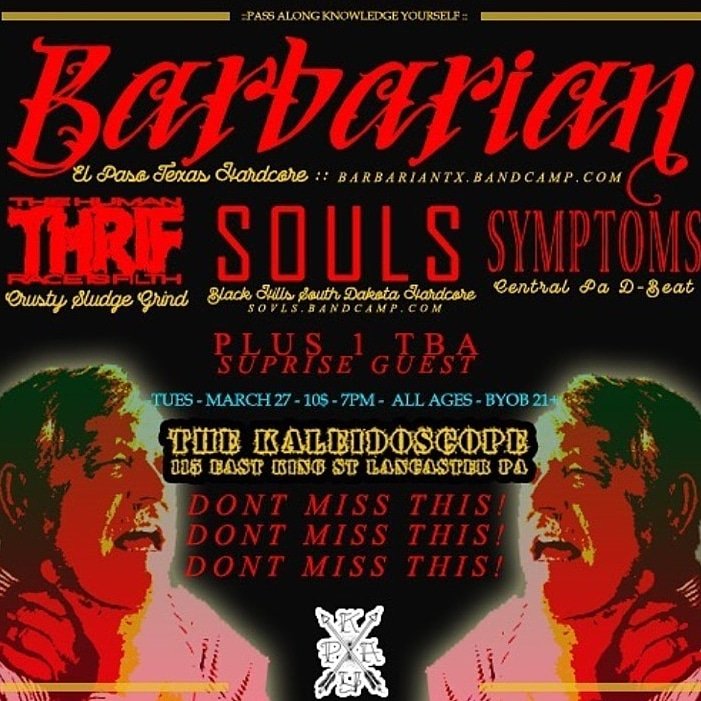 THRIF W/Barbarian/Souls/Symptoms
