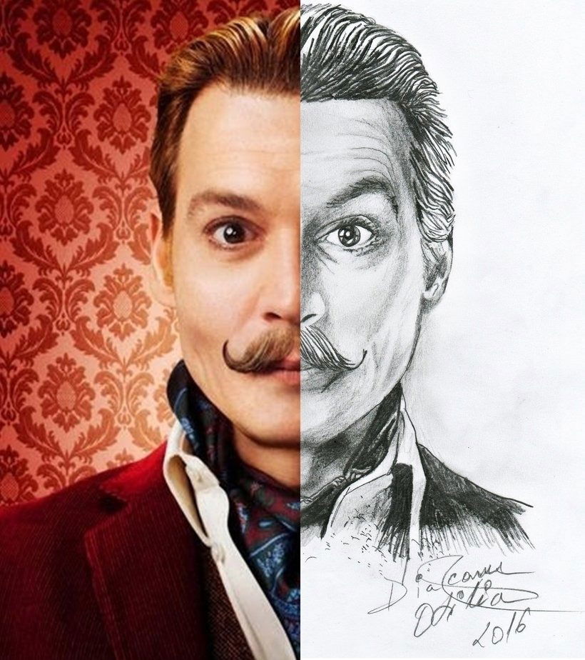 Johnny Depp (as Mortdecai) Portrait
