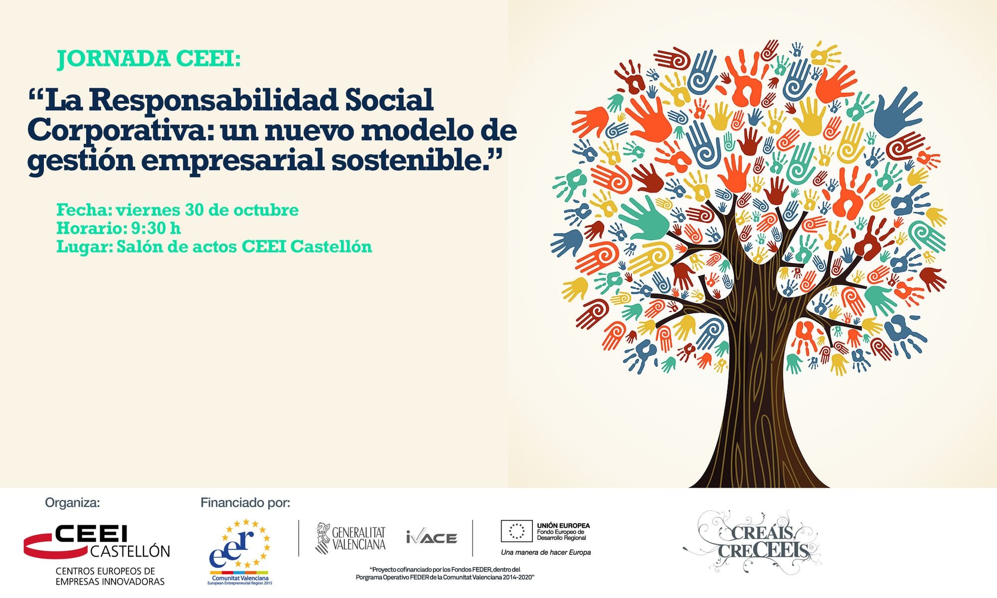 La Mesa de la Responsabilidad Social de Castellón promueve el modelo de gestión sostenible en el CEEI