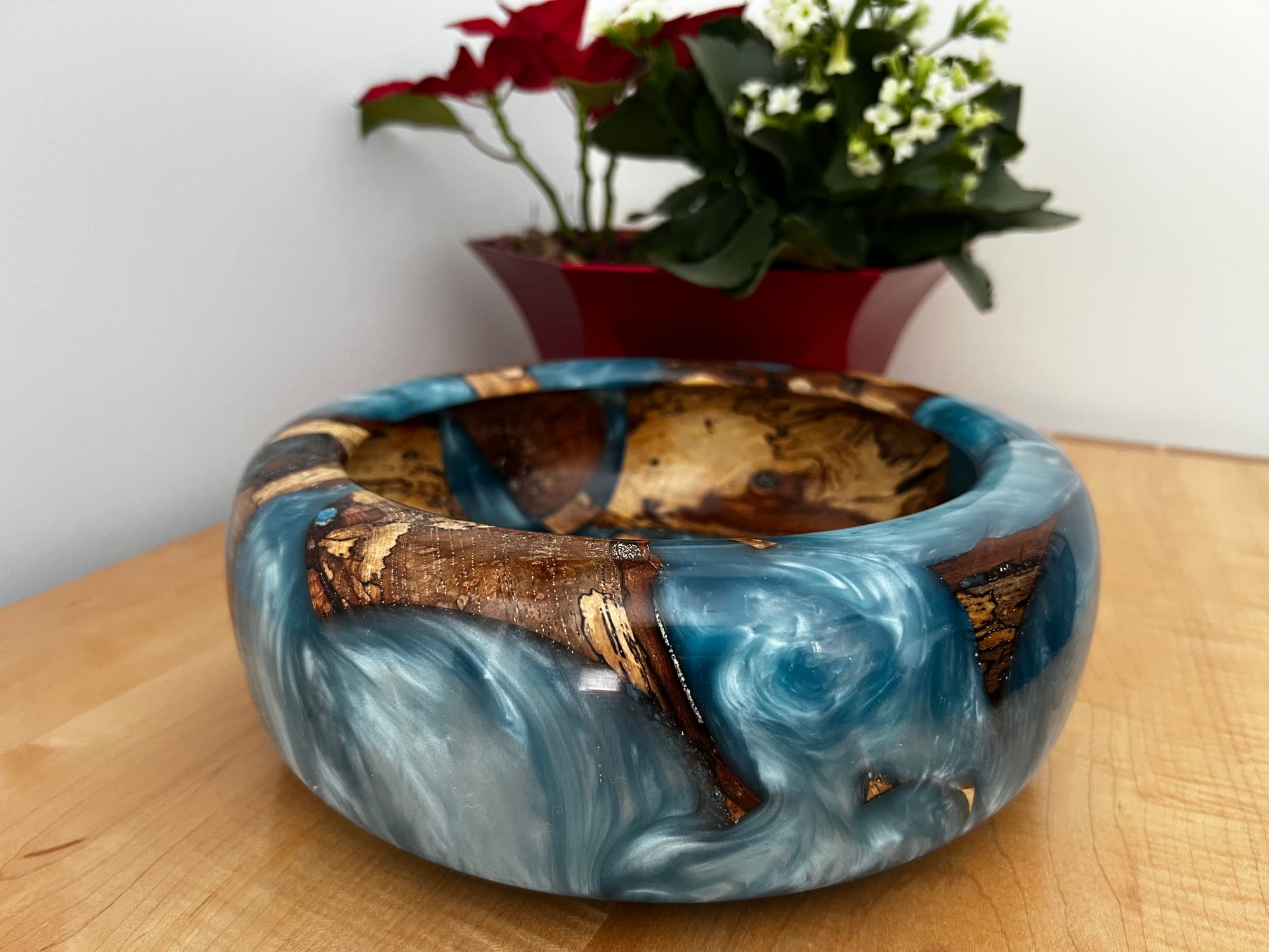 #028 - Érable Coti et résine / Spalted maple and resin