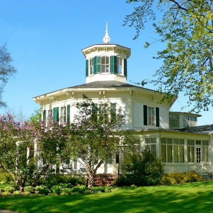 Octagon House in Spring