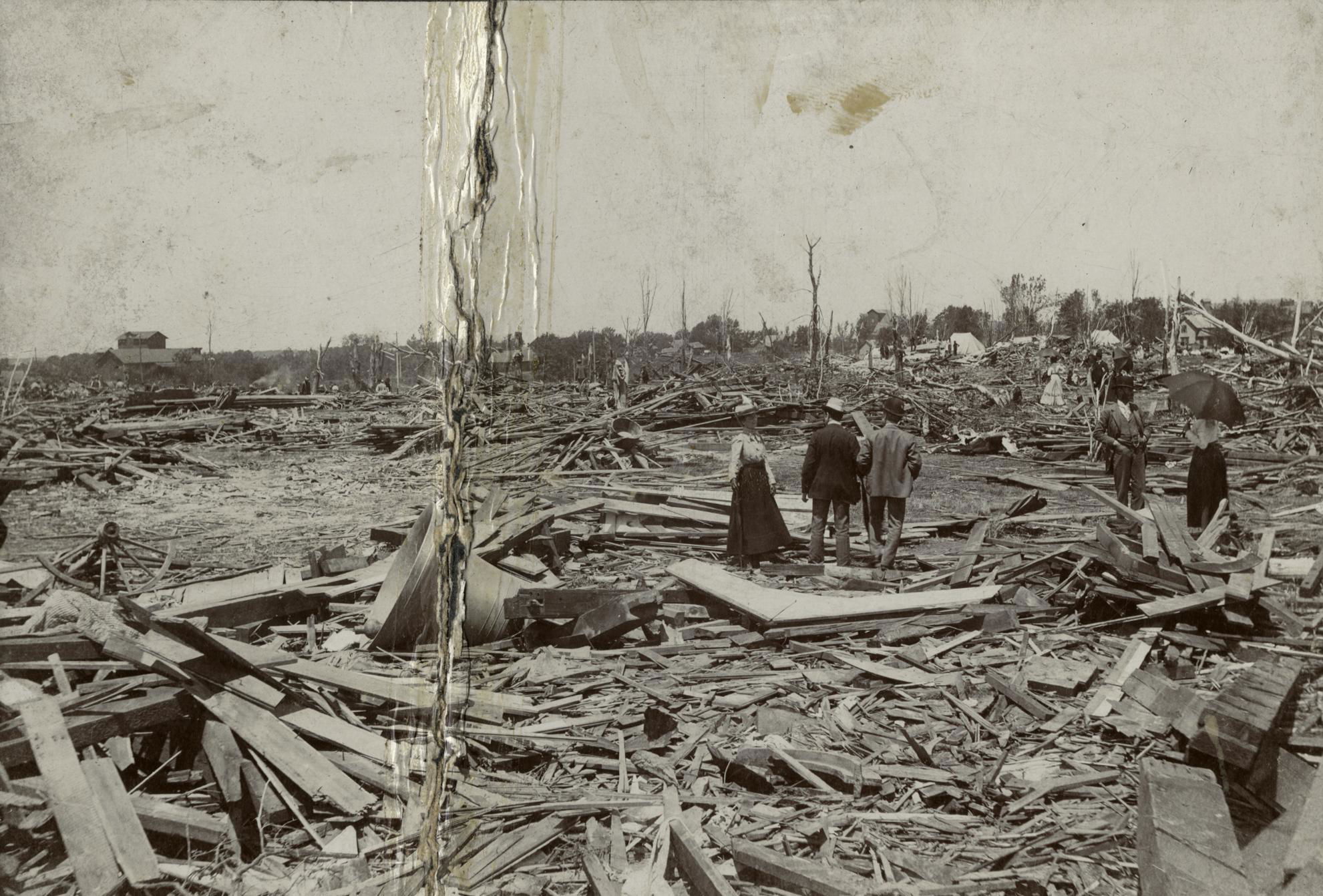 Aftermath of 1899 New Richmond Tornado