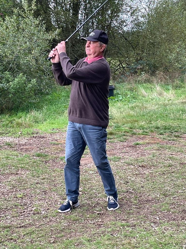 Golf in Society - John (Sandy) in action