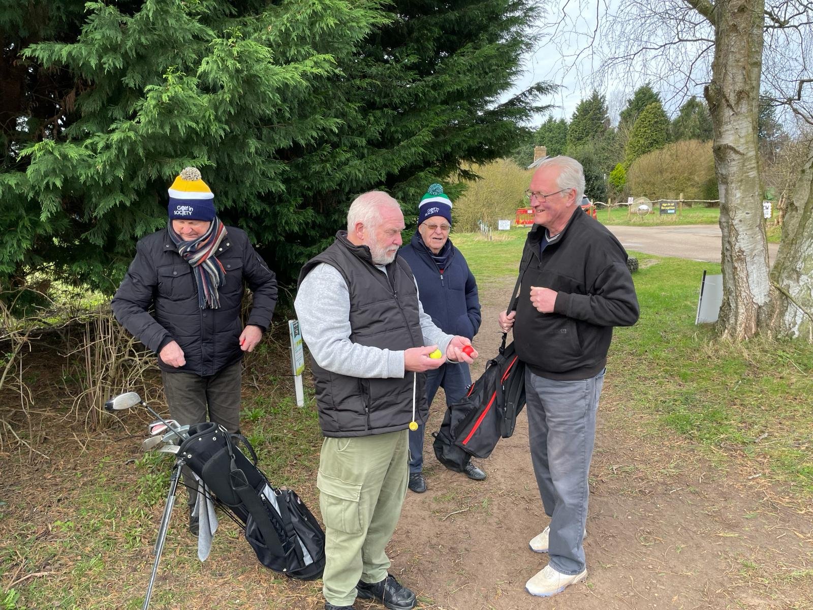 Golf in Society - Sandy (John), Paul, Harry and Vic