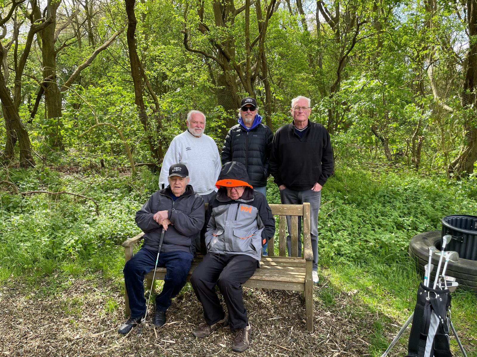 Golf in Society - Paul, Dave, Vic, Harry and John