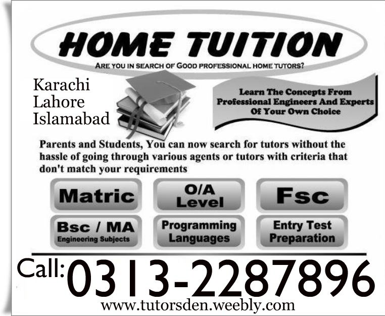 O'level Accounting Tutor in Karachi for private tuition and home tutoring 0313-2287896
