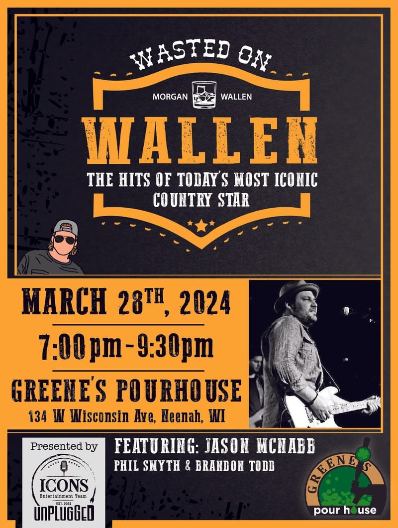 ICONS Unplugged - Wasted on Wallen @ Greene's Pour House (Neenah))