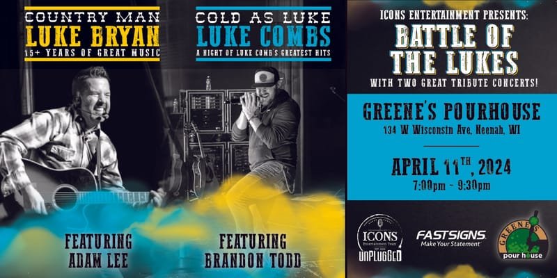 ICONS Unplugged - Cold as Luke @ Greene's Pour House (Neenah)