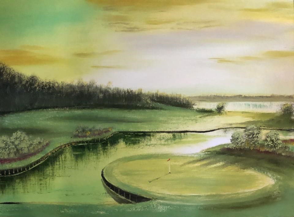 14th Hole (We'll paint your favorite hole as a custom work!)