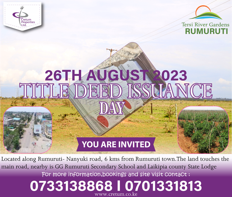 TITLE ISSUANCE DAY,RUMURUTI
