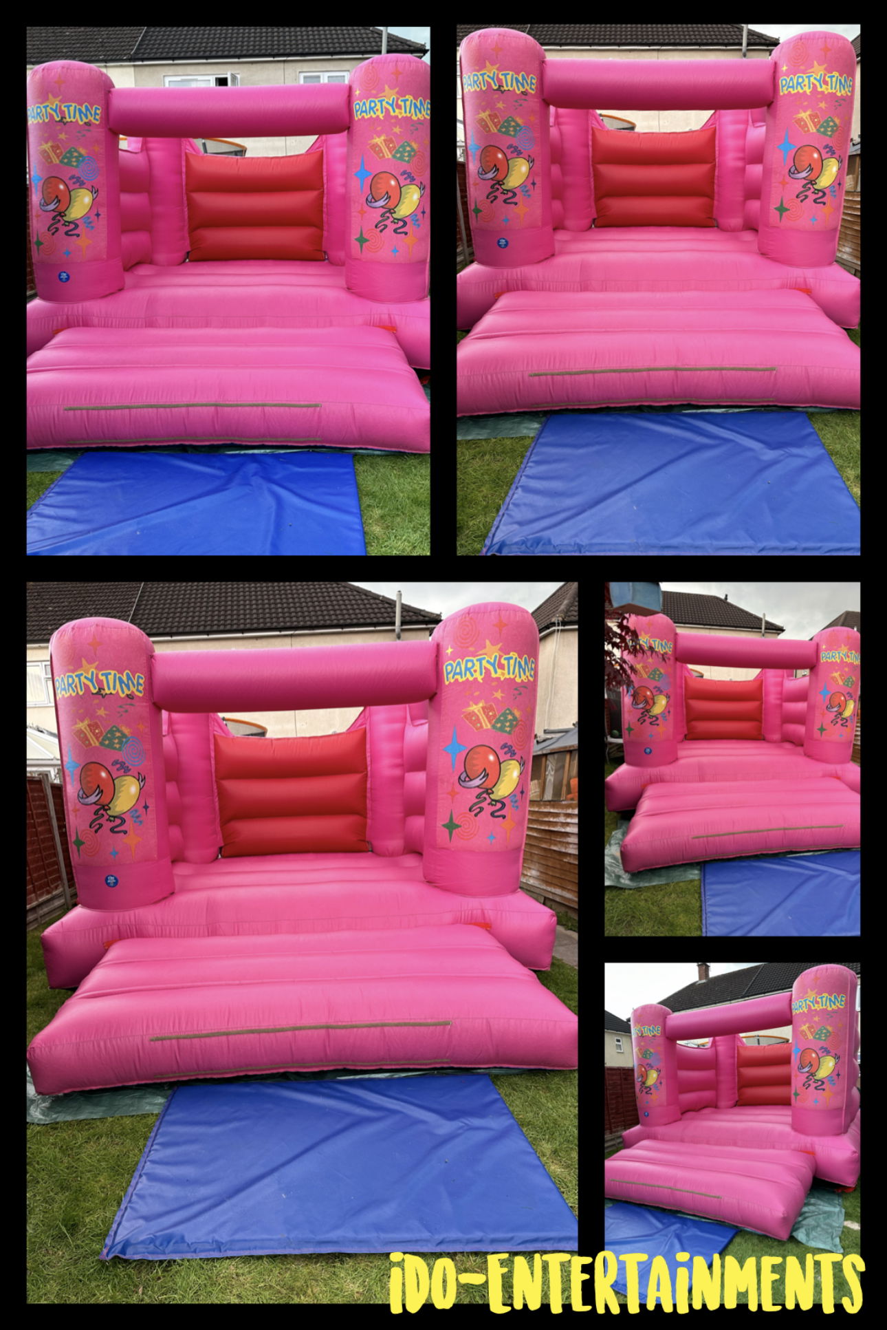 Pink Low Height Bouncy Castle